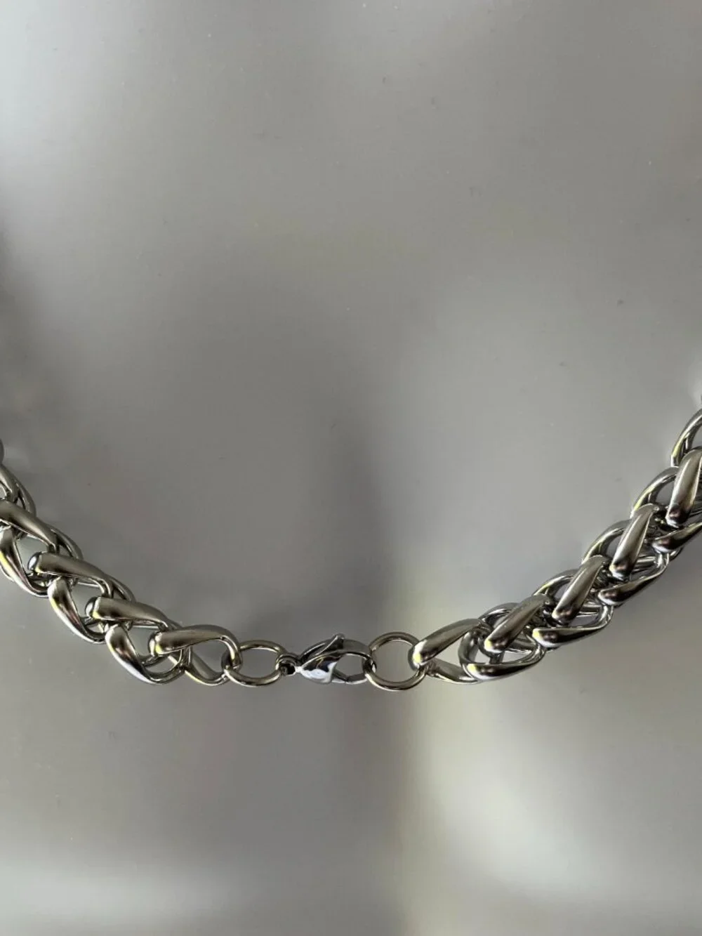 NEW Stainless Steel Chunky Chain 30-inch Wheat Chain Waterproof